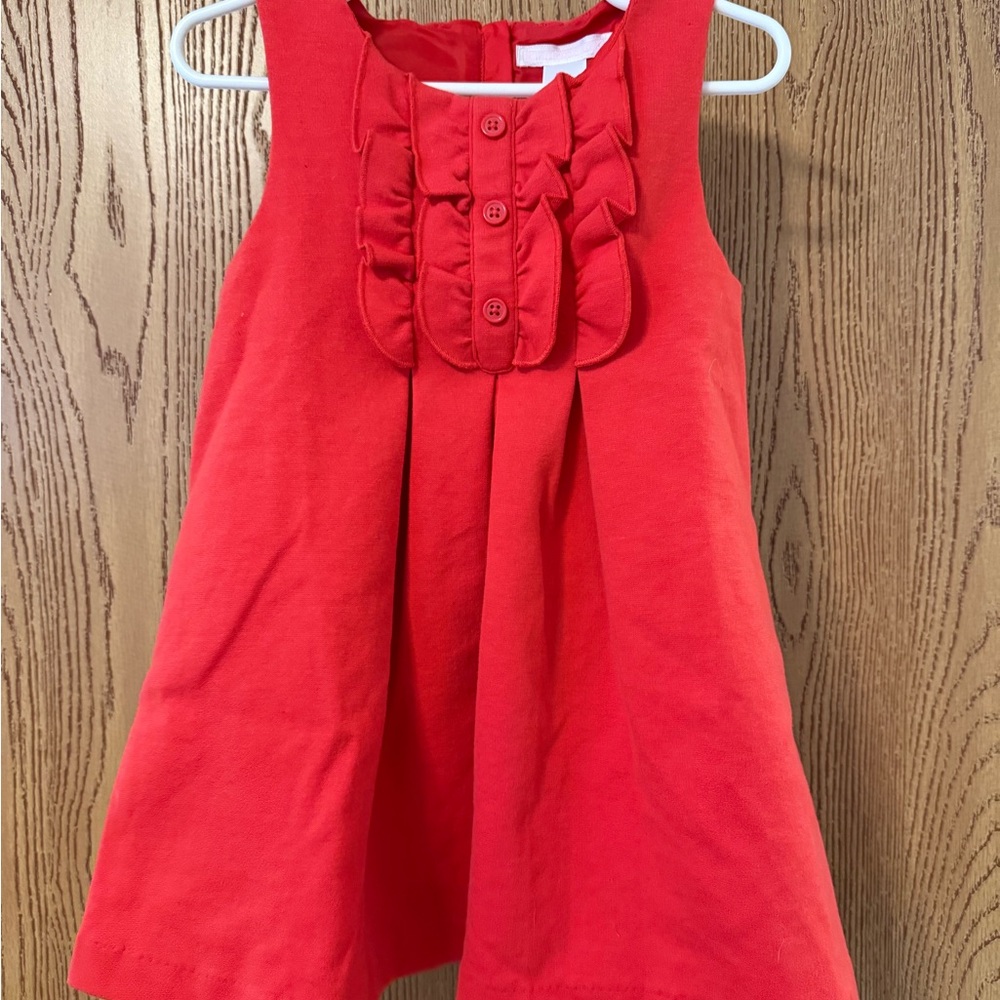 Red Sleeveless Kids Dress